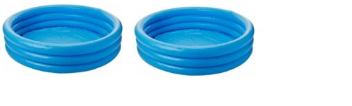 Intex - Inflatable Swimming Pool (45 Inches by 10 Inches) (Crystal Blue) (2-Pack) 45in x 10in (2-Pack)