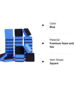 Dry Erase Erasers, 36 Pack Magnetic Whiteboard Eraser Chalkboard Eraser Dry Eraser for Classroom Office and home (Blue) Blue 20 51yJGrDT55L