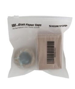 Shintop 100PCS Kraft Paper Gift Tags Bonbonniere Favor Rectangular Gift Tags with Free 100 Feet Natural Jute Twine (Oblong Paper Tag) 34 51yOMiAl2gL