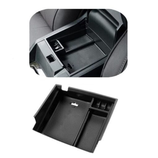 Vesul Center Console Armrest Storage Box Compatible with Honda Accord Sedan 2013 2014 2015 2016 2017 ABS Tray Insert Organizer Glove Pallet Black 2013-2017 Accord