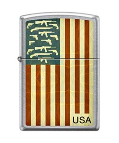 Custom Flag and Guns Reg Street Chrome