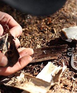 KonvoySG Flint and a Steel Striker Made from Carbon Steel Traditional Hand Forged Fire Starter Comes with English Flint Stone and Emergency Tinder Jute Carry Bag 16 51ylj6FNxL