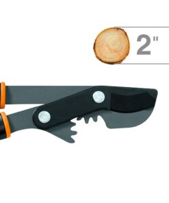 Alternative view of Fiskars 32" PowerGear Bypass Lopper and Tree Trimmer - Sharp Precision-Ground Steel Blade for Cutting up to 2" Diameter - Lawn and Garden Tools - Orange/Black Bypass Lopper 32"
