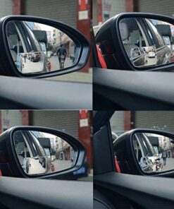 Slim Square Blind Spot Mirror, Ampper HD Glass Frameless Convex Rear View Mirror, Pack of 2 35 51yvpNWWZL