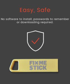 FixMeStick Gold Computer Virus Removal Stick for Windows PCs - Unlimited Use on Up to 5 Laptops or Desktops for 2 Years - Works with Your Antivirus 10 51z psj4L