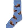 Sea Otter Head Blue Socks Women's Size 6 -10 Animal Den Women White/Grey/Black/Red Shoe Size: 6-11 or Men Shoe Size: 5-10 35 51z3zPYpFGL