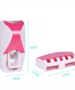 WAYCOM Dust-Proof Toothpaste Dispenser Toothpaste Squeezer Kit (Pink) Pink 15 51z5OC1iS0L