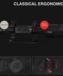 ATN Thor 4 Thermal Scope w/Video rec in HD, Smooth Zoom, Bluetooth and Wi-Fi (Streaming, Gallery & Controls) 640x480, 4-40x 16 51z6BZAbSDL