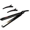MHU Professional Titanium Hair Straightener 1 Inch Hair Flat Iron Negative Ionic Technology Straightening Iron Plus 2 x Salon Clips 65 51z98PX7l L