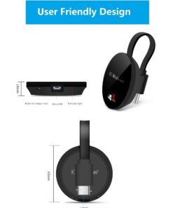 SmartSee Miracast Wireless Display Receiver 1080P HDMI WiFi Media Streamer Adapter Support YouTube Netflix Hulu Plus Airplay DLNA TV Stick for Android/Mac/iOS/Windows (2.4G) 21 51z9XluF45L