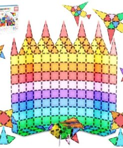 PicassoTiles 100 Piece Set 100pcs Magnet Building Tiles Clear Magnetic 3D Blocks Construction Playboards, Creativity Beyond Imagination, Inspirational, Recreational, Educational Conventional 40 51zJZjdH4L