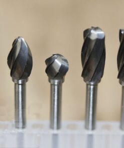 Luo ke 10 Pcs Tungsten Carbide Burr Set - 1/8'' Shank Large Single Blade Cutting Burs for Aluminum, Coppon, Metal, Hard Materials Single Slot Carbide Burr 8 51zLF45MceL