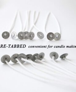 EricX Light 100 Piece Cotton Candle Wick 6" Pre-Waxed for Candle Making,Candle DIY 22 51zNtOTX9WL