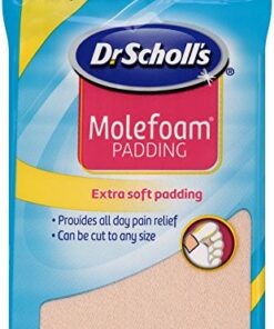 Dr. Scholl's Molefoam Padding 4 1/8” x 3 3/8” , 2 strips(Pack of 8) 2 Count (Pack of 8) 8 51zSwbk1B1L