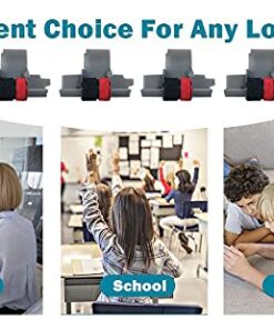 Package of Two Casio HR-100TM and HR-150TM Calculator Ink Roller, Black and Red, Compatible 12 51zsRjz4sTS