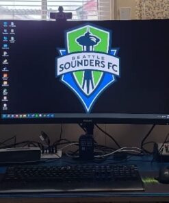 HUANUO Triple Monitor Mount for 17 to 32 inch Screens, 3 Monitor Desk Mount Stand with Gas Spring Adjustment Swivel Tilt Rotation with Clamp & Grommet Kit, Hold up to 17.6lbs, Black 46 51zv26pLAuL 2