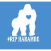 EZ-STIK Gorilla Harambe RIP *F455* 6x6 inch Decal Sticker