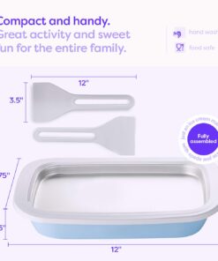 Klee 3-Piece Instant Ice Cream Maker Pan with Ice Cream Spade, Scraper and Recipes 12 61 0iB14SlL