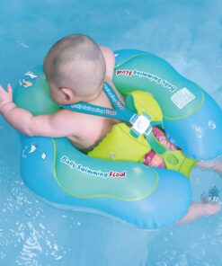 Free Swimming Baby Inflatable Baby Swim Float with Sun Canopy Size Improved Infant Pool Floaties Swimming Pool Toys for The Age of 3-72 Months(Blue, L) Blue Large 17 61 0vYx6BQL