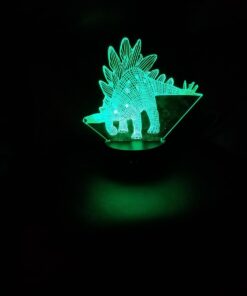VSATEN 3D Dinosaur Night Light for Kids, 3D Illusion Lamp 3-Pattern & 16 Colors Change Decor Lamp with Remote Control & Smart Touch, Dinosaur Toys for 2 3 4 5 6+ Years Old Multicolor 26 61 11ZOWqFL