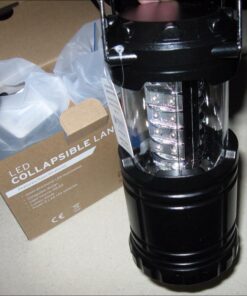 Etekcity Lantern Camping Essentials Lights, Led Lantern for Power Outages, Tent Lights for Emergency, Hurricane, Battery Powered Flashlight, Survival Kits, Operated Lamp, 2 Pack, Black 48 61 2CGrgA3L