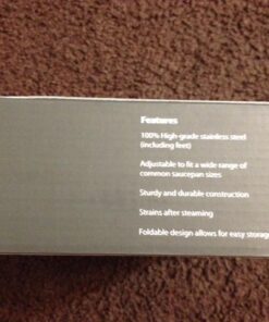 Sunsella Vegetable Steamer - 5.3" to 9.3" - 100% Stainless Steel 51 61 2WCYK0UL