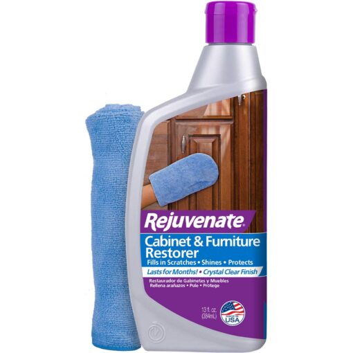 Rejuvenate Cabinet & Furniture Restorer Fills in Scratches Seals and Protects Cabinetry, Furniture, Wall Paneling 13 Oz 1 Pack