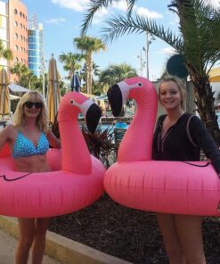 GoFloats Flamingo Pool Float Party Tube - Inflatable Rafts, Adults & Kids 37 61 8FiFqCYL