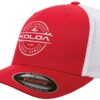 Koloa Surf Co. Premium Embroidered Thruster Logo Flexfit 6511 Truckers Caps One Size Red-white Mesh With White Logo 6 61 8qJw4PSL