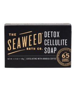 Seaweed Bath Co. Exfoliate Detox Body Soap, 3.75 Ounce, Sustainably Harvested Seaweed, Charcoal (Packaging May Vary) Body Bar Soap-Exfoliate 3.75 Ounce (Pack of 1) 9 61 9ANjR8L
