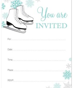 MyExpression.com 24 Ice Skating Fill in Invitations 5 61 9OX0FBeL