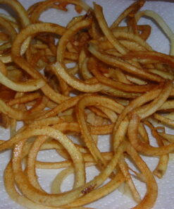 Paderno World Cuisine 3-Blade Vegetable Slicer / Spiralizer, Counter-Mounted and includes 3 Stainless Steel Blades White 61 61 AS8l KL