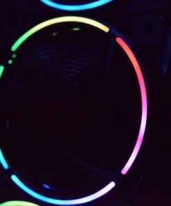 PCCOOLER 120mm Case Fan 3 Pack Moonlight Series, Computer Case Fan PWM High Performance Cooling PC Fans Dual Light Loop Quiet Fan/Multiple Light Modes with Controller for PC Cases 3IN1 50 61 AaJRpVL