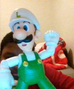 World of Nintendo 91439 4" Fire Luigi with Fire Flower Action Figure 7 61 ArIQU6NL