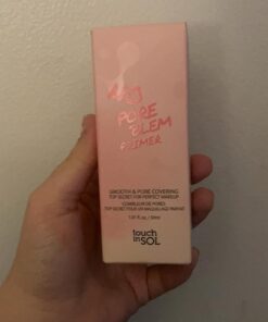 TOUCH IN SOL No Pore Blem Primer, 1.01 fl.oz(30ml) - Face Makeup Primer, Big Pores Perfect Cover, Skin Flawless and Glowing, Instantly Smoothes Lines, Long Lasting Makeup's Staying Pink 36 61 Fohgd3dL