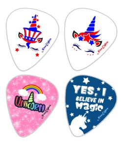 NewEights Acoustic Guitar Picks - Unicorn Plectrum Series 2 (12-Pack) - Stocking Stuffers for Girls - Birthday Party Favors Assorted Bulk Pack Thanksgiving Christmas Rewards Encouragement Gift Guitar Picks - Plectrum Series 2 (12-Pack) 12 61 GPixtrQL
