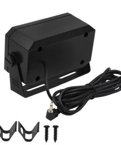 ZAXIDALER Rectangular External Communications Speaker for Ham Radio or CB & Scanners, 5 Watt, Black Colour 17 61 H fS27QL