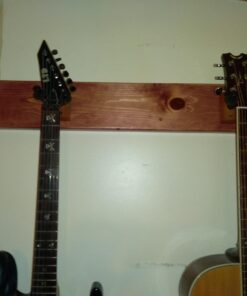 Ohuhu Guitar Wall Mount Hanger: 4-Pack Rotatable Hardwood Guitar Hangers with Screws-Adjustable Stopper Guitar Mount Hook Holder Stand for Ukulele Bass Electric Acoustic Guitar Banjo Mandolin-Wood Wood 37 61 I1Kk0SgL