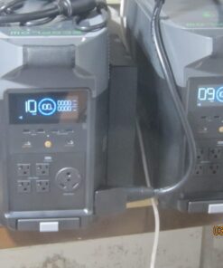 EF ECOFLOW 240V/7200Wh Home Battery Backup: 2 DELTA Pro with Double Voltage Hub, Lifepo4 Power Station, 7200W Electric Generator for Home Use, Blackout, Emergency DELTA Pro x 2+DVH 21 61 JM14GXhL