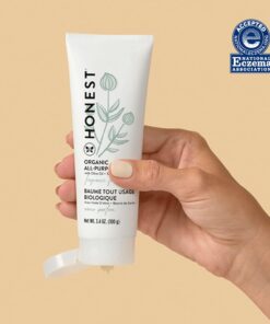 The Honest Company Organic All Purpose Balm | Gentle for Baby | Soothes + Moisturizes | Plant-Based + Hypoallergenic | 3.4 oz All Purpose Balm, 3.4 oz 22 61 LJOro8L