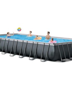 INTEX 26377EH Ultra XTR Deluxe Rectangular Above Ground Swimming Pool Set: 32ft x 16ft x 52in – Includes 2650 GPH Sand Filter Pump – Saltwater System – SuperTough Puncture Resistant – Rust Resistant with Sand Filter Pump & Saltwater System 23 61 NKoKZbpL