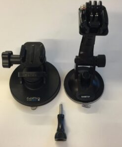 Sametop Suction Cup Mount Compatible with Gopro Hero 12, 11, 10, 9, 8, 7, 6, 5, 4, Session, 3+, 3, 2, 1, Hero (2018), Max, Fusion, DJI Osmo Action Cameras; Perfect for Car Windshield and Window 58 61 OPBRxvZL