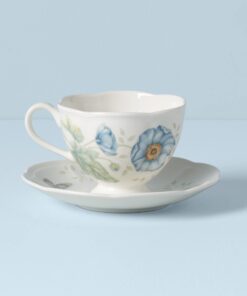 Lenox Porcelain 812099 Butterfly Meadow Monarch Cup And Saucer Cup/Saucer 12 61 RGO3QVL