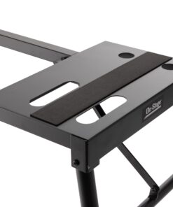 On-Stage KS7150 Platform-Style Keyboard Stand (Setup for Keyboards, Synths, Organs, and Electric Pianos, 230 lb Capacity, Adjustable Height and Width, Folding, Portable, Rubber Feet, Metal, Black) 18 61 SDsaEARL
