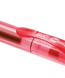 BIC Gel-Ocity Gel Pens, Medium Point Retractable (0.7mm), Red Ink Gel Pen, 12-Count 12 Count (Pack of 1) 14 61 U1SIzu4S