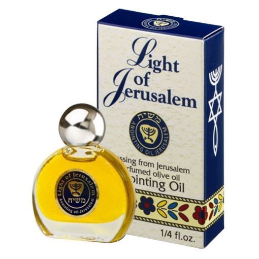 Light Of Jerusalem Anointing Oil For Prayer 0.25 fl.oz. Frankincense Myrrh Cinnamon, Cassia, And Flower Extracts