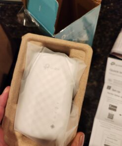 TP-Link WiFi Extender with Ethernet Port, Dual Band 5GHz/2.4GHz , Up to 44% more bandwidth than single band, Covers Up to 1200 Sq.ft and 30 Devices, signal booster amplifier supports OneMesh(RE220) 35 61 VQYTZ01L