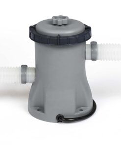 Bestway Steel Pro MAX 12 Foot x 30 Inch Round Metal Frame Above Ground Outdoor Backyard Swimming Pool Set with 330 GPH Filter Pump 12' x 30" 29 61 WLXG6ES