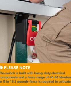 POWERTEC 71054 120V Magnetic Paddle Switch, 1/2 HP, fits Table Saw, Router Table, Drill Press, Bench Saw, Band Saw 1 Count (Pack of 1) 24 61 XTnsRGGL