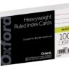 Oxford Heavyweight Ruled Index Cards, 3" x 5", White, 100 Per Pack (63500) 100 Count (Pack of 1) 4 61 abr9bylL